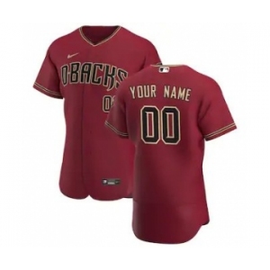 Men's Arizona Diamondbacks 2020 Alternate Custom Flexbase Jersey - Red