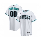 Men's Arizona Diamondbacks Customized White Cool Base Stitched Baseball Jersey