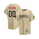 Men's Arizona Diamondbacks Gold ACTIVE PLAYER Custom 2021 City Connect Cool Base Stitched Baseball Jersey