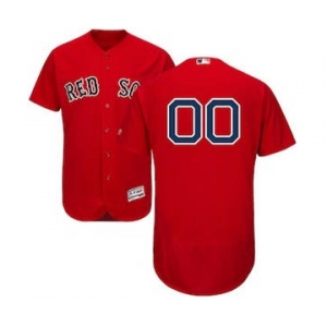 Men's Boston Red Sox Customized Alternate Scarlet Flex Base Custom Baseball Baseball Jersey