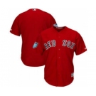 Men's Boston Red Sox Customized Majestic Scarlet 2018 Spring Training Cool Base Team Jersey