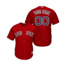 Men's Boston Red Sox Customized Red Cool Base Custom Baseball Baseball Jersey