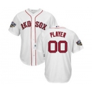 Men's Boston Red Sox Majestic White 2018 World Series Cool Base Custom Jersey