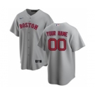 Men's Boston Red Sox Road 2020 Baseball Custom Cool Base Jersey - Gray