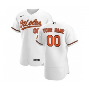 Men's Baltimore Orioles Custom White Home 2020 Authentic Player Baseball Jersey