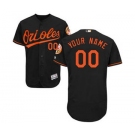 Men's Baltimore Orioles Customized Alternate Black Flex Base Custom Baseball Baseball Jersey