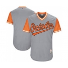 Men's Baltimore Orioles Customized Gray 2017 Little League World Series Players Weekend Jersey