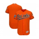 Men's Baltimore Orioles Customized Majestic Orange 2018 Spring Training Flex Base Team Jersey