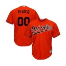 Men's Baltimore Orioles Customized Orange Cool Base Custom Baseball Baseball Jersey