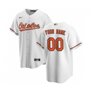 Men's Baltimore Orioles Home 2020 Baseball Custom Cool Base Jersey - White