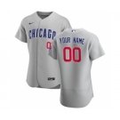 Men's Chicago Cubs 2020 Road Custom Flexbase Jersey - Gray