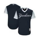 Men's New York Yankees Customized Navy 2017 Little League World Series Players Weekend Jersey