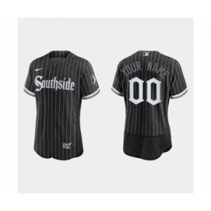 Men Chicago White Sox Custom 2021 City Connect Authentic Jersey