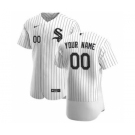 Men's Chicago White Sox 2020 Home Custom Flexbase Jersey - White Black