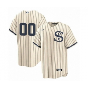 Men's Chicago White Sox ACTIVE PLAYER Custom 2021 Cream Navy Field of Dreams Cool Base Baseball Jersey