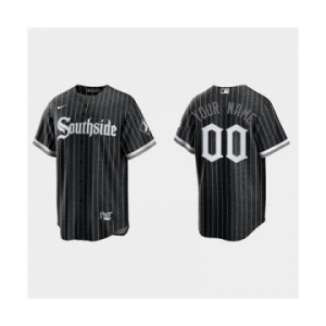 Men's Chicago White Sox ACTIVE PLAYER Custom Black 2021 City Connect Cool Base Stitched Baseball Jersey