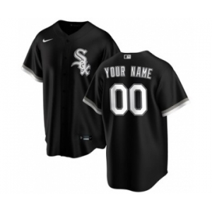 Men's Chicago White Sox Alternate 2020 Baseball Custom Cool Base Jersey - Black