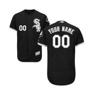 Men's Chicago White Sox Customized Alternate Black Flex Base Custom Baseball Baseball Jersey