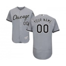 Men's Chicago White Sox Customized Road Gray Flex Base Custom Baseball Baseball Jersey