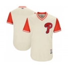 Men's Philadelphia Phillies Customized Tan 2017 Little League World Series Players Weekend Jersey