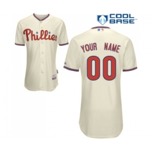 Philadelphia Phillies personalized Custom cream Baseball Jersey