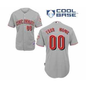 Cincinnati Reds Personalized custom Grey Jersey