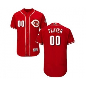 Men's Cincinnati Reds Customized Alternate Scarlet Flex Base Custom Baseball Baseball Jersey