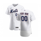 Men's New York Mets 2020 Home Custom Flexbase Jersey - White Royal