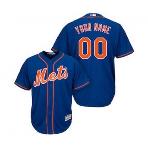 Men's New York Mets Customized Royal Cool Base Custom Baseball Baseball Jersey