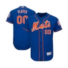 Men's New York Mets Customized Royal Orange 2017 Alternate Flex Base Custom Baseball Baseball Jersey