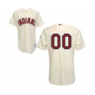 Baseball Cleveland Indians Cream Men Custom Jerseys