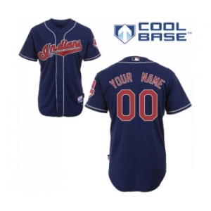 Cleveland Indians Personalized custom Blue Jersey