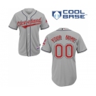 Cleveland Indians Personalized custom Grey Jersey