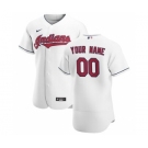 Men's Cleveland Indians 2020 Home Custom Flexbase Jersey - White