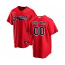 Men's Cleveland Indians Alternate 2020 Baseball Custom Cool Base Jersey - Red