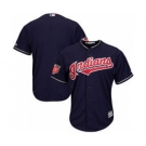 Men's Cleveland Indians Customized Majestic Navy 2018 Spring Training Cool Base Team Jersey