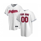 Men's Cleveland Indians Home 2020 Baseball Custom Cool Base Jersey - White