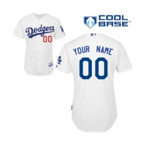 Los Angeles Dodgers Personalized Custom White Baseball Jersey