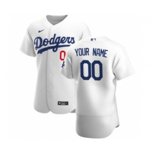 Men's Los Angeles Dodgers Custom White Home 2020 Authentic Player Baseball Jersey