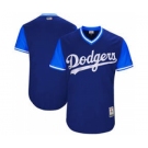 Men's Los Angeles Dodgers Customized Navy 2017 Little League World Series Players Weekend Jersey