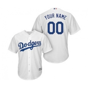 Men's Los Angeles Dodgers Customized White Home Cool Base Custom Baseball Baseball Jersey