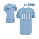 Kansas City Royals Personalized custom Light Blue Cool Base Jersey1