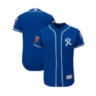 Men's Kansas City Royals Customized Majestic Royal 2018 Spring Training Flex Base Team Jersey