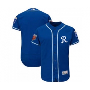 Men's Kansas City Royals Customized Majestic Royal 2018 Spring Training Flex Base Team Jersey