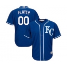 Men's Kansas City Royals Customized Royal Cool Base Custom Baseball Baseball Jersey