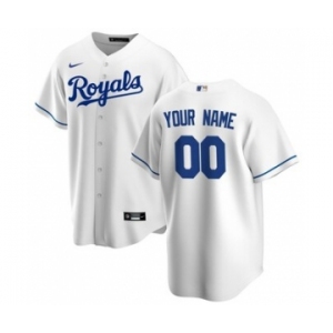 Men's Kansas City Royals Home 2020 Baseball Custom Cool Base Jersey - White