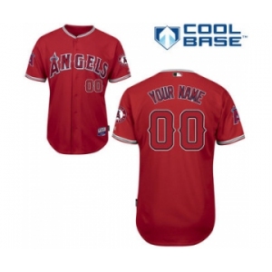 Los Angeles Angels Personalized Custom red Baseball Jersey