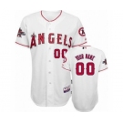 Los Angeles Angels Personalized Custom white Baseball Jersey