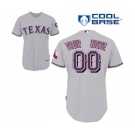 Texas Rangers Personalized Custom grey Baseball Jersey