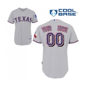 Texas Rangers Personalized Custom grey Baseball Jersey